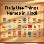 Daily Use Things Names in Hindi