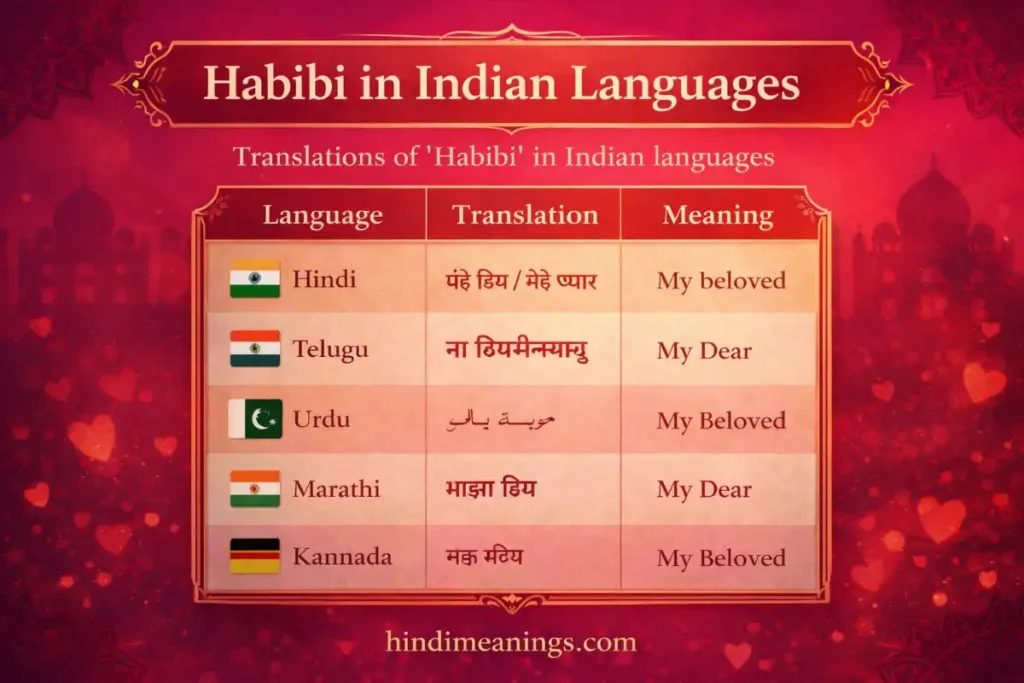 Habibi Meaning in Hindi –meaning in kannada
