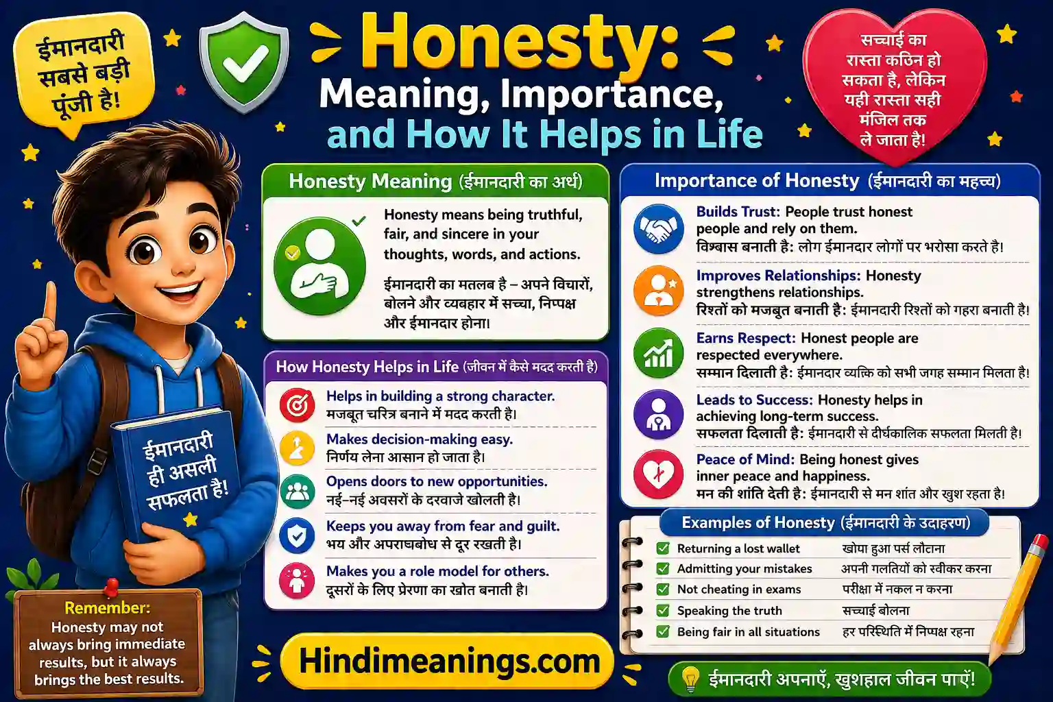 Honesty Meaning, Importance, and How It Helps in Life