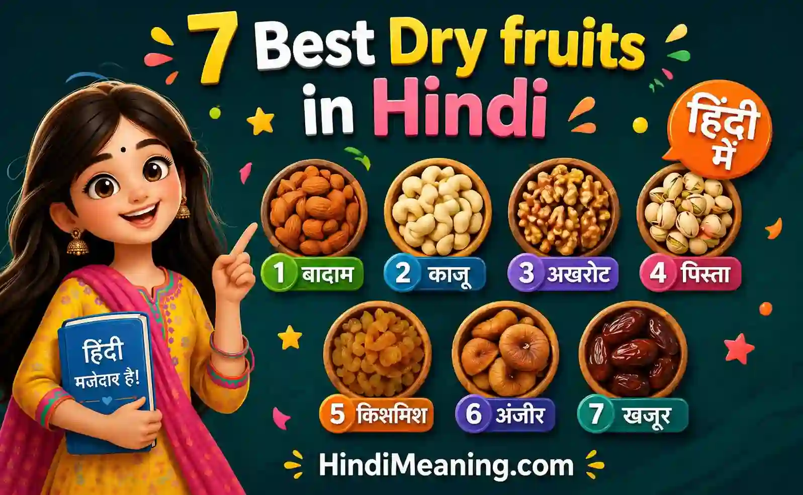7 best dry fruits in Hindi
