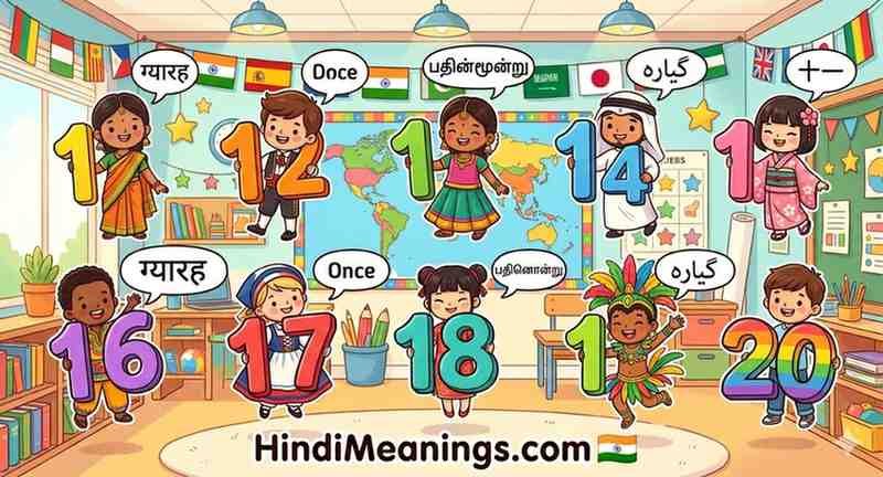 11 to 20 numbers in hindi