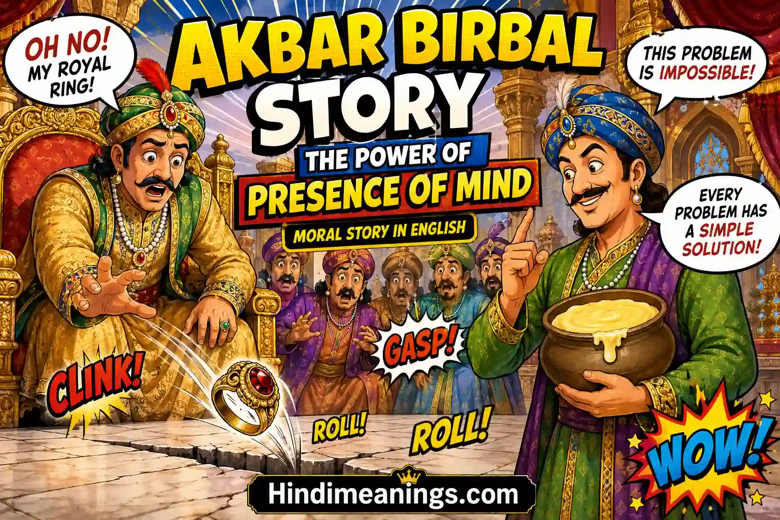 Akbar Birbal Story: The Power of Presence of Mind
