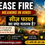 Cease Fire meaning in hindi