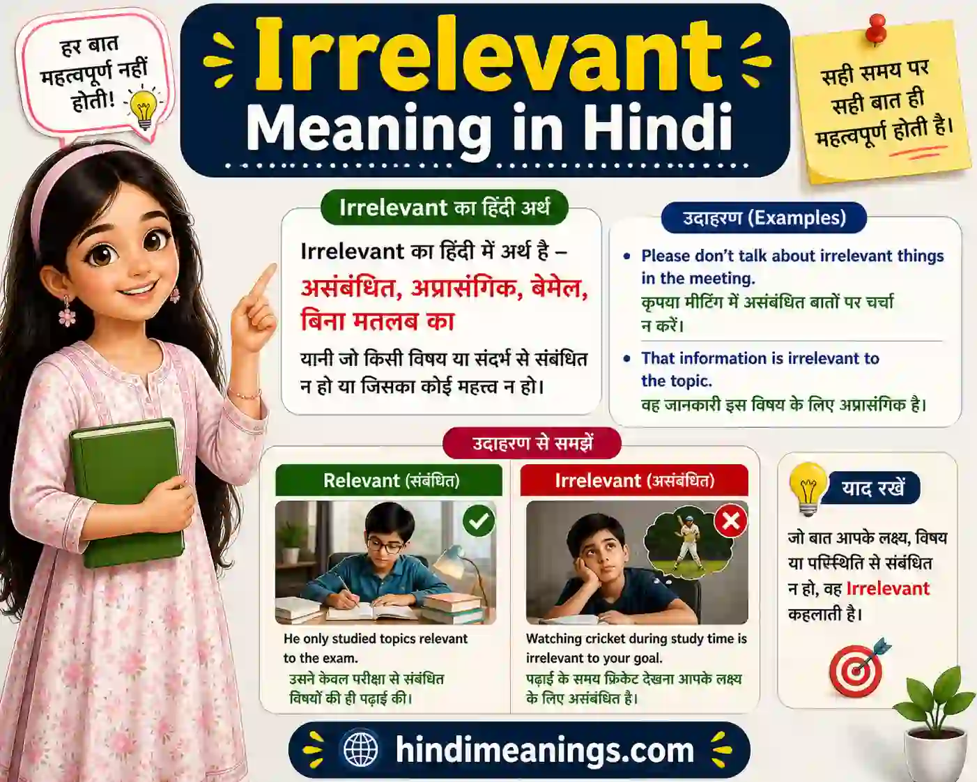 Irrelevant Meaning in Hindi