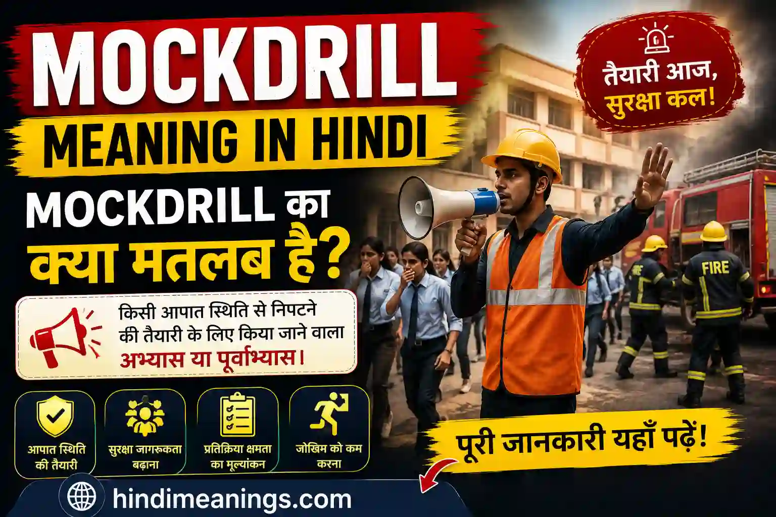 Mock drill Meaning in Hindei