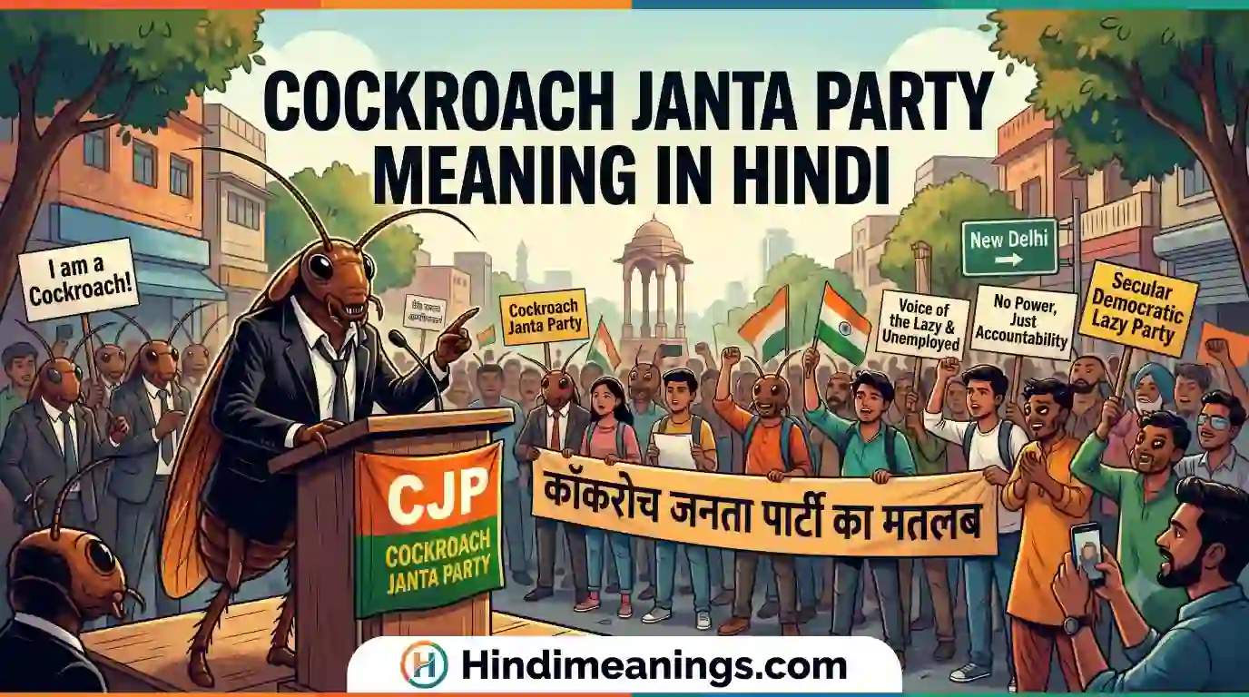 Cockroach Janta Party Meaning in Hindi