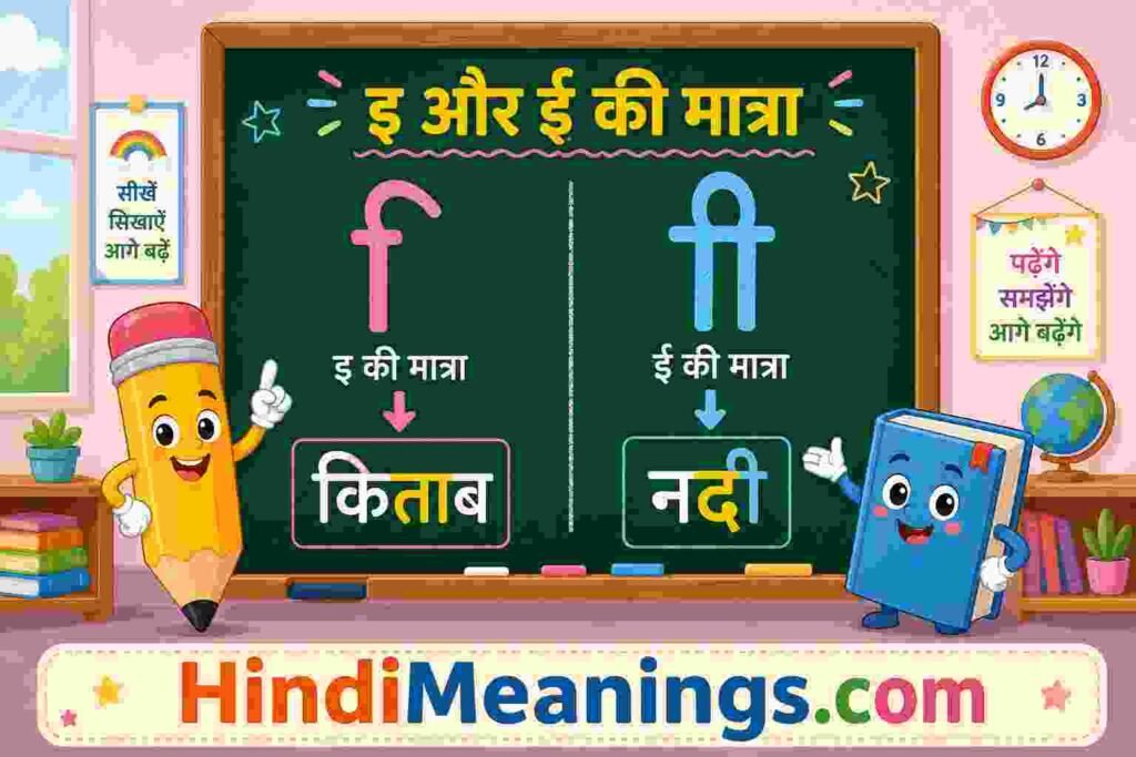 Hindi Ee Ki Matra Words with Pictures (Complete Guide)