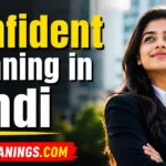 Confident Meaning in Hindi