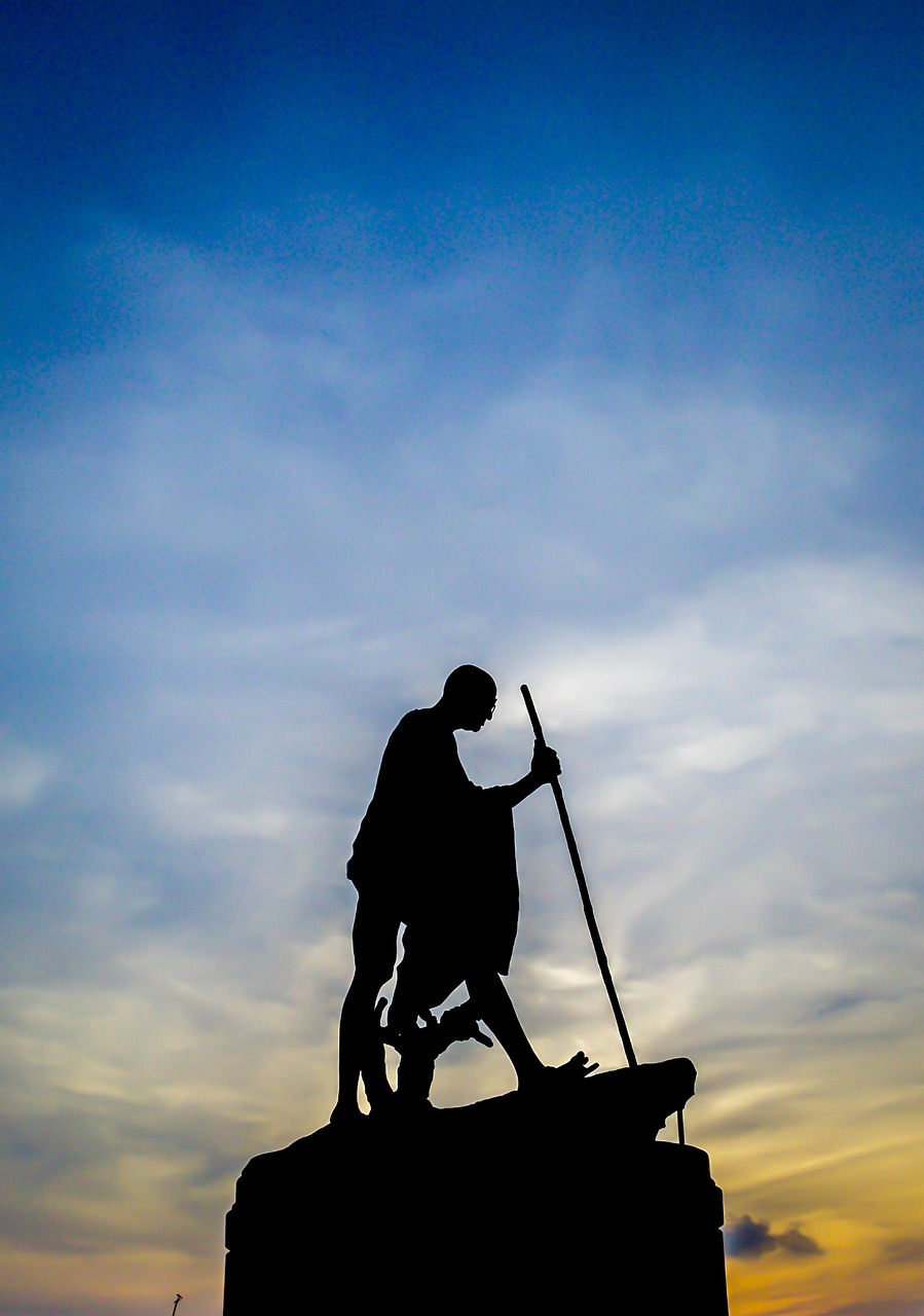 Mahatma Gandhi, leader of India’s freedom struggle