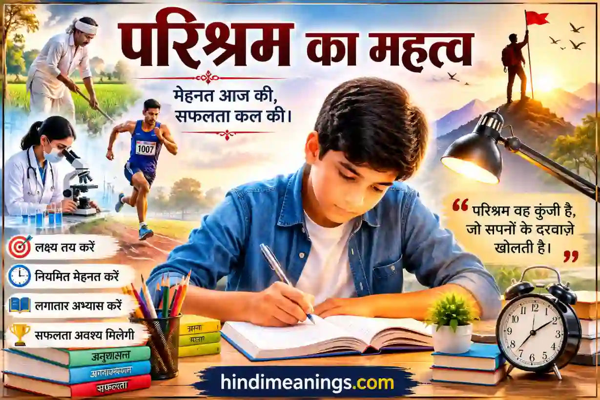 परिश्रम का महत्व पर निबंध