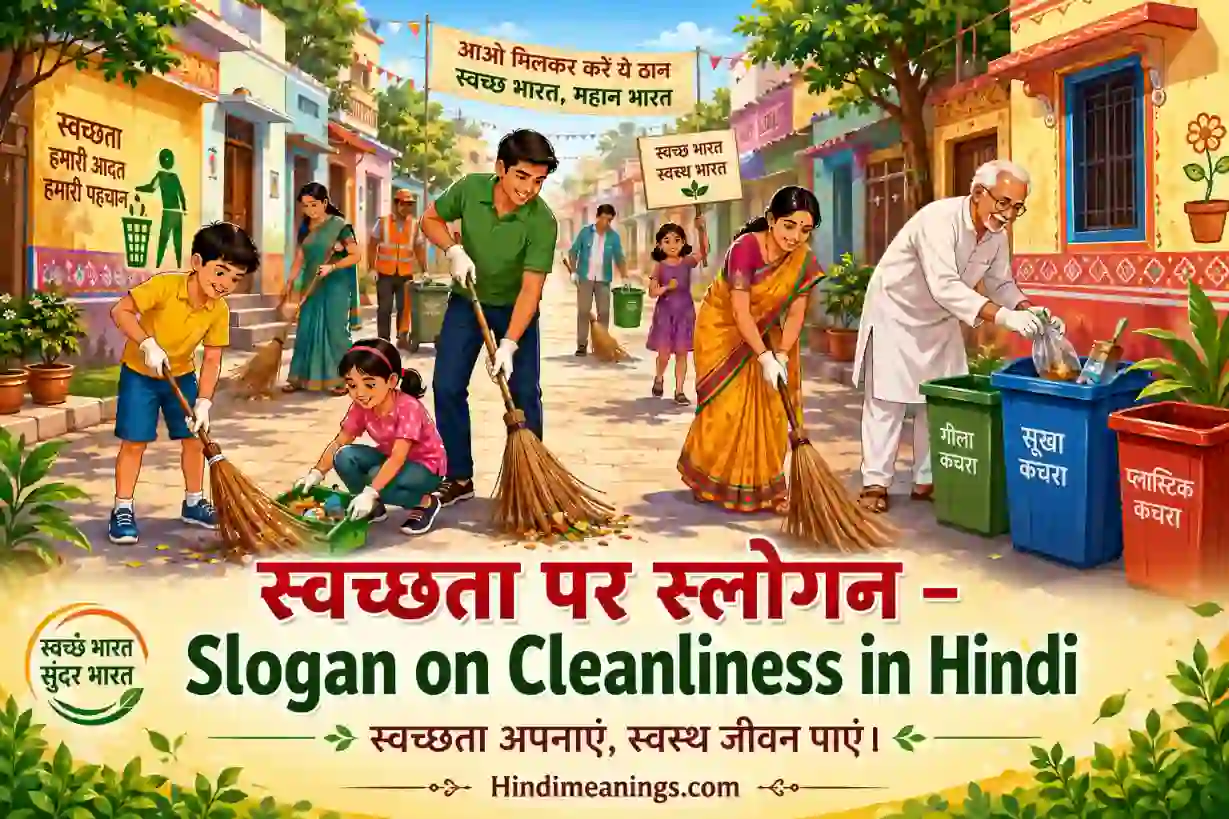 Slogan on Cleanliness in Hindi