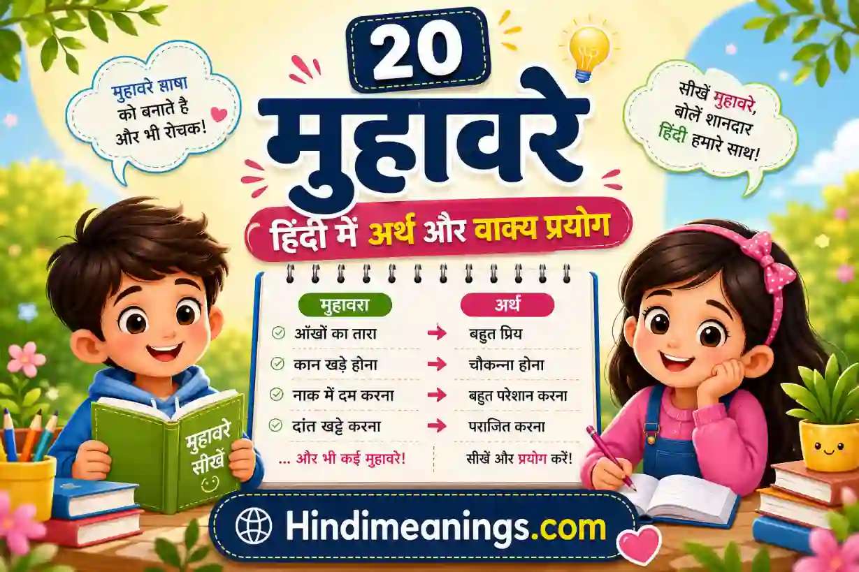 20 Muhavare in Hindi