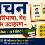वचन - परिभाषा, भेद और उदाहरण - Vachan in Hindi