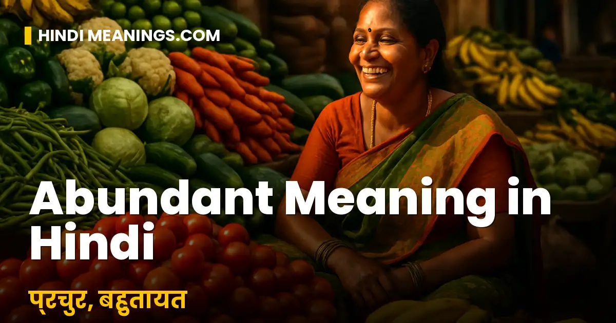 Abundant Meaning in Hindi