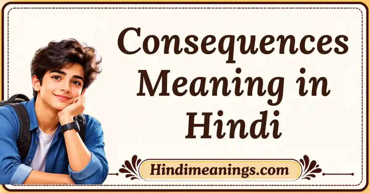 Consequences Meaning in Hindi