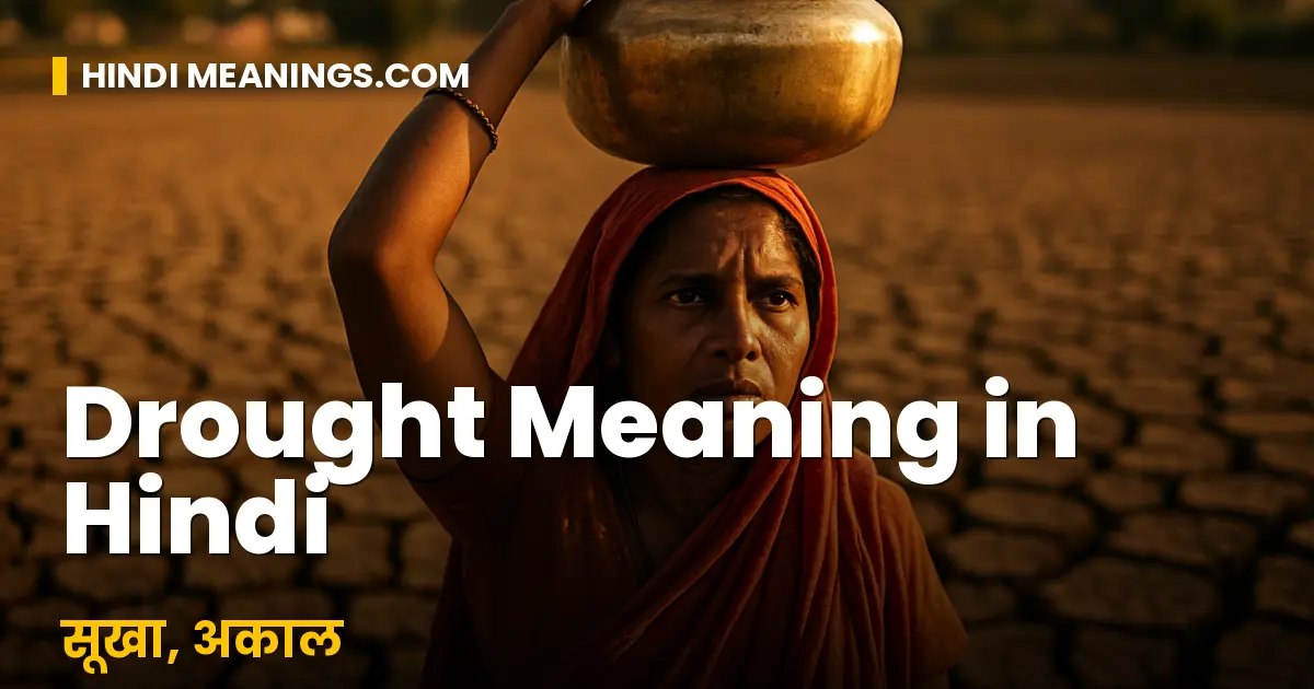 Drought Meaning in Hindi