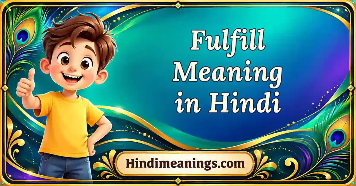 Fulfill Meaning in Hindi