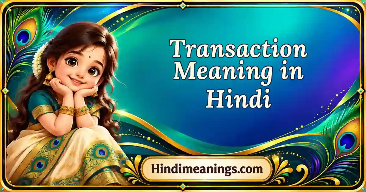 Transaction Meaning in Hindi