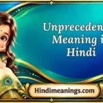 Unprecedented Meaning in Hindi