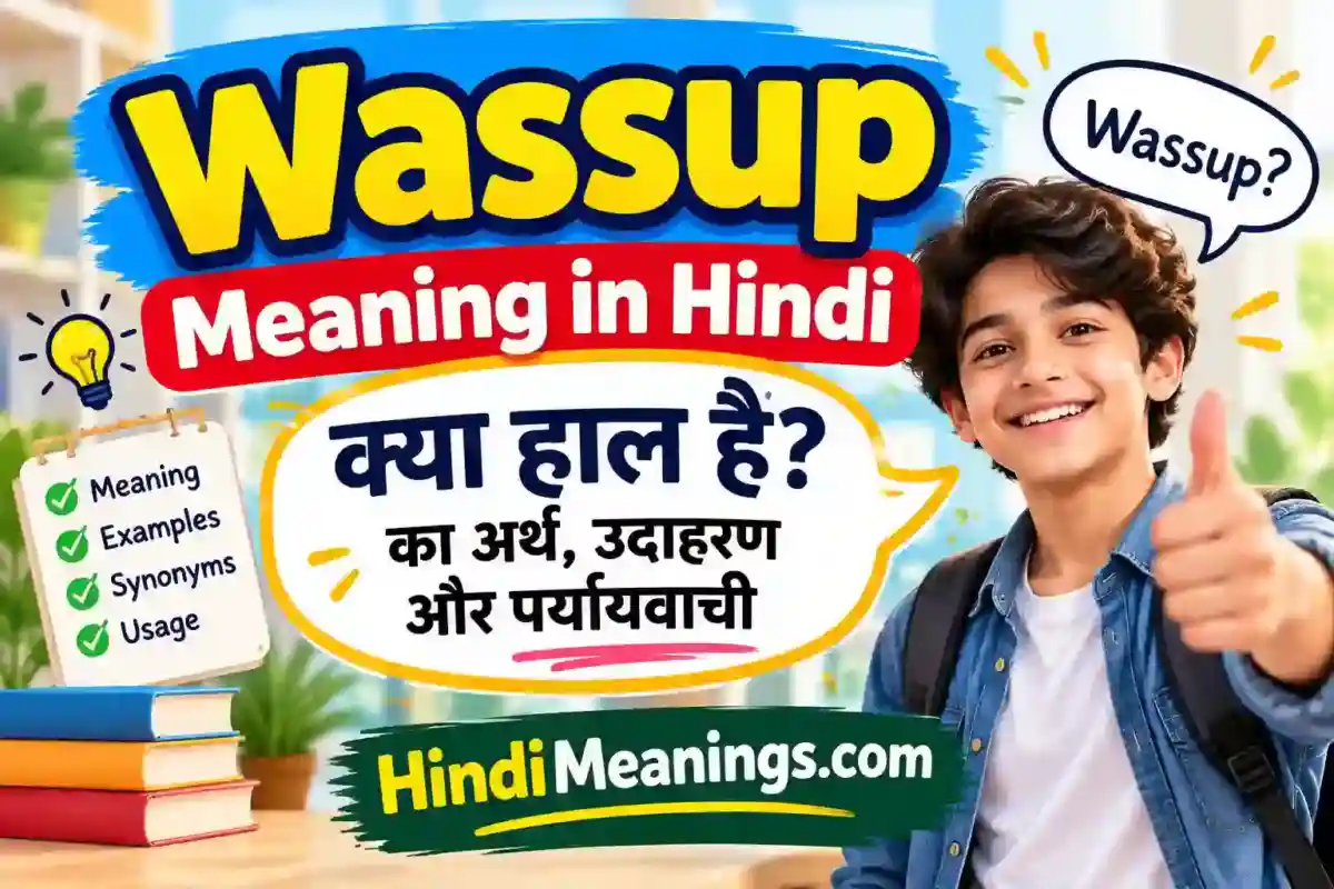 Wassup Meaning in Hindi | क्या हाल है? का अर्थ, उदाहरण और पर्यायवाची